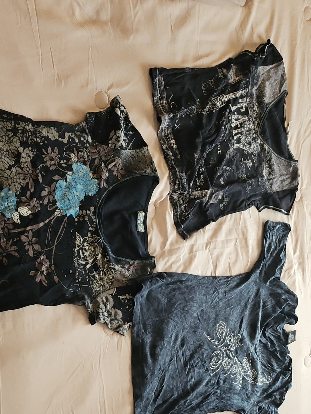 Bundle Deal Of 100% Cotton Tops Size 2 Large 1 Medium